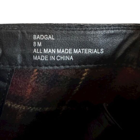 Madden Girl Black Lace-Up Platform Ankle Boots Women's Size 8M - Picture 9 of 9